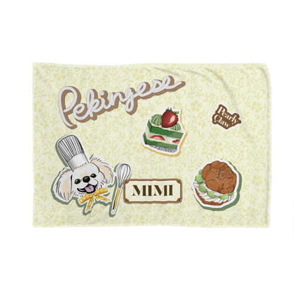 オリジナルカフェマット [ワッペン柄] (ペキニーズ・コッカー)